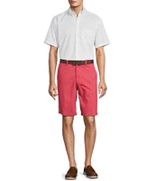 Roundtree & Yorke TravelSmart Easy Care Short Sleeve Arrow Print Sport Shirt