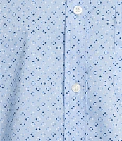 Roundtree & Yorke TravelSmart Easy Care Short Sleeve Arrow Print Sport Shirt