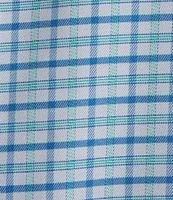 Roundtree & Yorke TravelSmart Easy Care Short Sleeve Plaid Sport Shirt