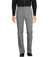 Roundtree & Yorke TravelSmart Flat Front Classic Fit Textured Dress Pants