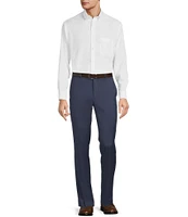 Roundtree & Yorke TravelSmart Luxury Gabardine Ultimate Comfort Straight Fit Non-Iron Flat Front Dress Pants