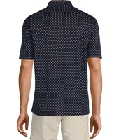 Roundtree & Yorke TravelSmart Short Sleeve Geo Printed Polo Shirt