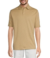 Roundtree & Yorke TravelSmart Short Sleeve Non-Solid Solid Jacquard Polo Shirt