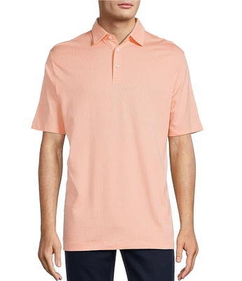 Roundtree & Yorke TravelSmart Short Sleeve Non-Solid Solid Jacquard Polo Shirt