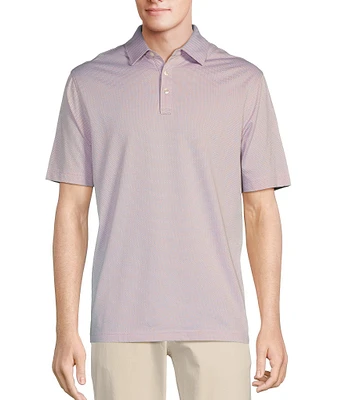 Roundtree & Yorke TravelSmart Short Sleeve Solid Jacquard Polo Shirt