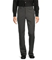 Roundtree & Yorke TravelSmart Straight Fit Flat Front Houndstooth Chino Pants