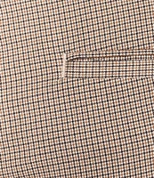 Roundtree & Yorke travelSMART Straight Fit Flat Front Mini Houndstooth Dress Slacks