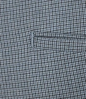 Roundtree & Yorke travelSMART Straight Fit Flat Front Mini Houndstooth Dress Slacks