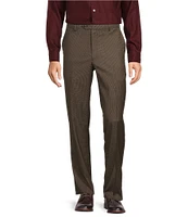 Roundtree & Yorke TravelSmart Straight Fit Houndstooth Dress Slacks