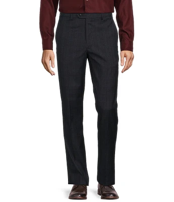 Roundtree & Yorke travelSMART Straight Fit Plaid Dress Pants