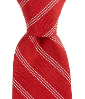 Roundtree & Yorke Triple Thin Stripe 2 3/4#double; Woven Tie