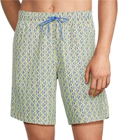 Roundtree & Yorke Tropical Fish 8#double; Swim Trunks