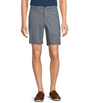 Roundtree & Yorke True Blue 8#double; Inseam Flat Front Pull On Shorts