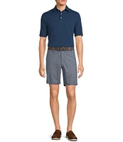 Roundtree & Yorke True Blue 8#double; Inseam Flat Front Pull On Shorts