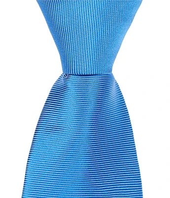 Roundtree & Yorke Wayes Micro Solid 3 1/8#double; Silk Tie