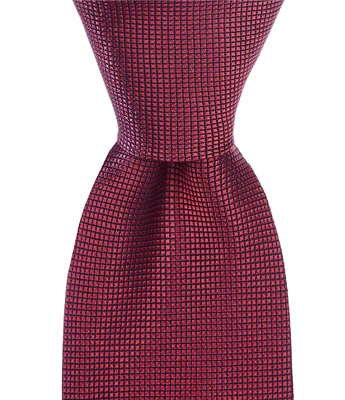 Roundtree & Yorke Wright Solid 3 3/8#double; Woven Silk Tie