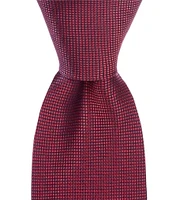 Roundtree & Yorke Wright Solid 3 3/8#double; Woven Silk Tie
