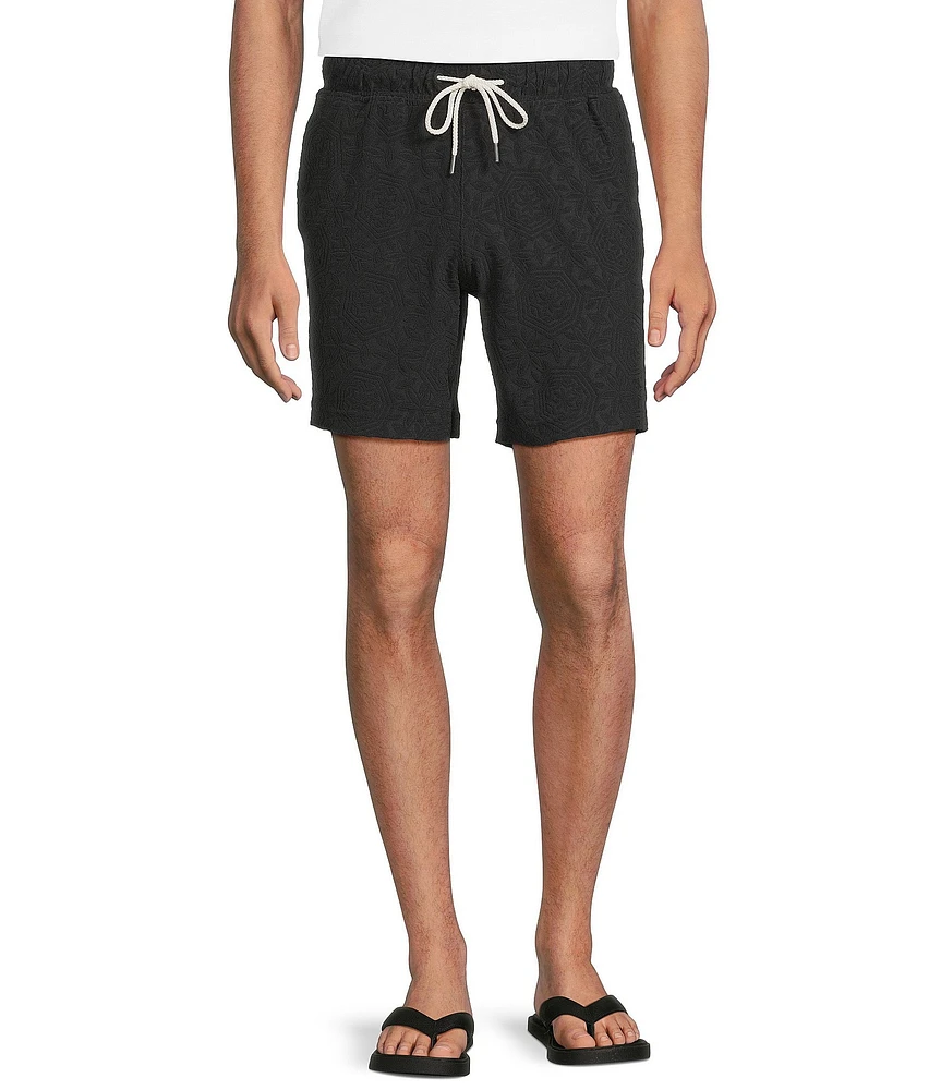 Rowm Big & Tall Flat Front Solid Terry 7#double; Inseam Shorts