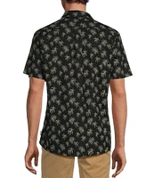 Rowm Big & Tall Outsider's Oasis Short Sleeve Mini Palm Print Shirt