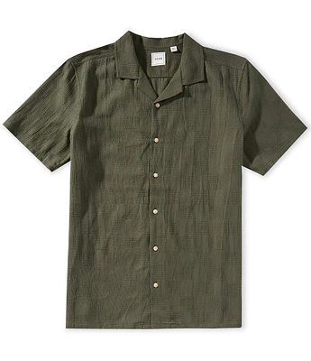 Rowm Big & Tall Outsider's Oasis Short Sleeve Textured Solid Shirt