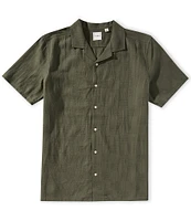 Rowm Big & Tall Outsider's Oasis Short Sleeve Textured Solid Shirt