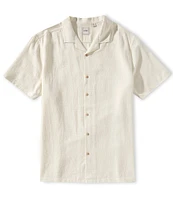 Rowm Big & Tall Outsider's Oasis Short Sleeve Textured Solid Shirt