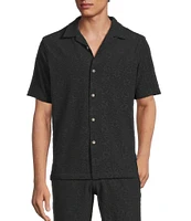 Rowm Big & Tall Short Sleeve Geo Terry Camp Shirt