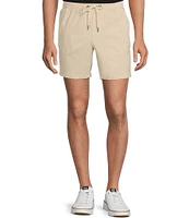 Rowm Flat Front Solid 7#double; Inseam Shorts
