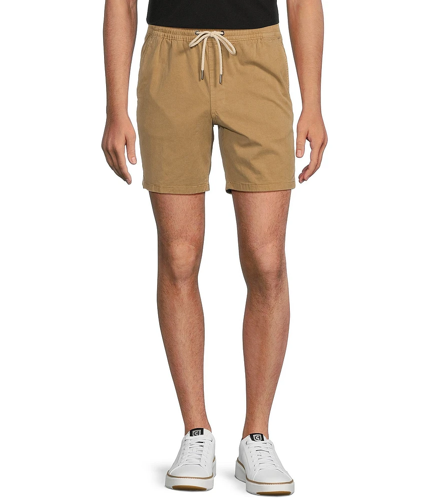 Rowm Flat Front Solid 7#double; Inseam Shorts