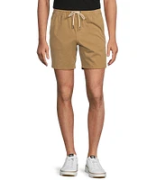 Rowm Flat Front Solid 7#double; Inseam Shorts