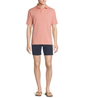 Rowm Flat Front Solid 7#double; Inseam Shorts