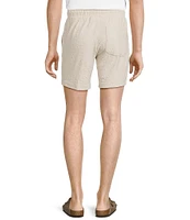 Rowm Flat Front Solid Terry 7#double; Inseam Shorts