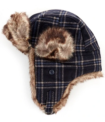 Rowm Large Plaid Trapper Hat