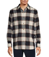 Rowm Long Sleeve Jaspe Large Buffalo Plaid Button Down Shirt