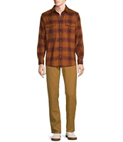 Rowm Long Sleeve Jaspe Dark Large Plaid Button Down Shirt