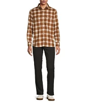 Rowm Long Sleeve Jaspe Buffalo Plaid Button Down Shirt