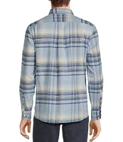 Rowm Long Sleeve Large Plaid Oxford Shirt