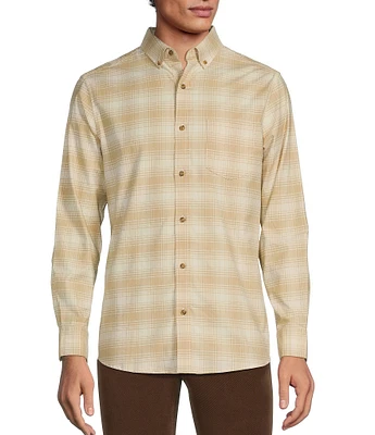 Rowm Long Sleeve Medium Plaid Oxford Shirt