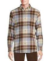 Rowm Long Sleeve Portuguese Flannel Large Plaid Shirt