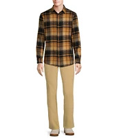 Rowm Long Sleeve Portuguese Flannel Ombre Plaid Shirt