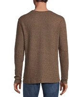 Rowm Long Sleeve Solid Ribbed Crew Neck Pullover