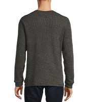 Rowm Long Sleeve Solid Ribbed Crew Neck Pullover