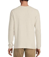 Rowm Long Sleeve Solid Ribbed Crew Neck Pullover