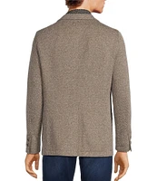 Rowm Long Sleeve Textured Solid Knit Blazer