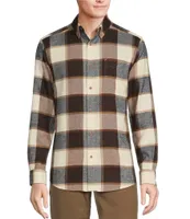 Rowm Nomad Collection Long Sleeve Portuguese Flannel Plaid Shirt