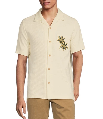 Rowm Outsider's Oasis Short Sleeve Embroidered Camp Weekender Shirt