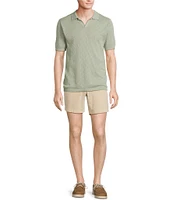 Rowm Outsider's Oasis Short Sleeve Solid Button Front Sweater Knit Shirt
