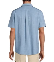 Rowm Performance Rec + Relax Short Sleeve Solid Textured Shirt