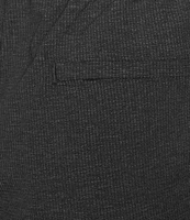 Rowm Rec & Relax Flat Front Solid Textured 7#double; Shorts