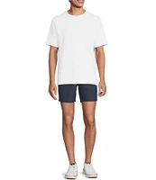 Rowm Rec & Relax Flat Front Solid Textured 7#double; Shorts